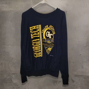 Vintage 1991 Georgia Tech Light Crewneck Sweater - LARGE